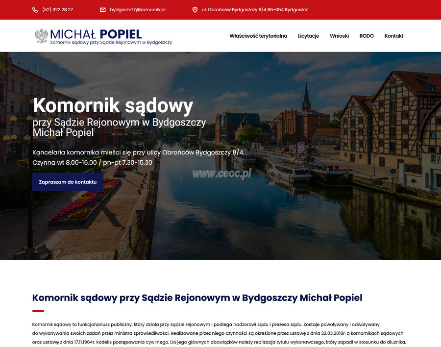 Komornik sądowy Michał Popiel