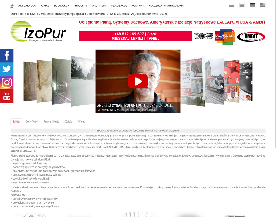 Izopur - Ekologiczne Izolacje Natryskowe