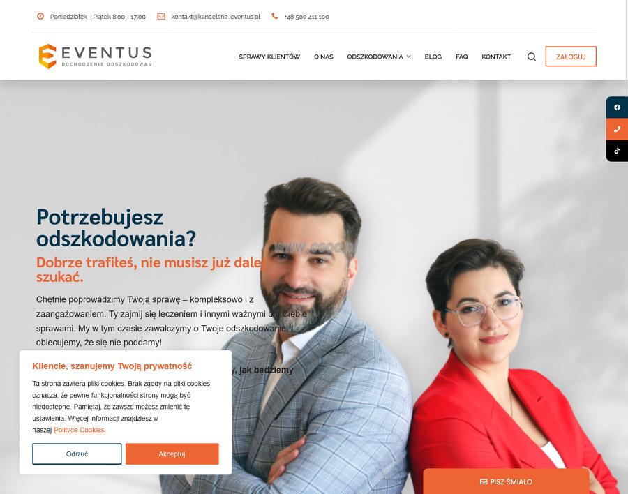 EVENTUS Dochodzenie Odszkodowań